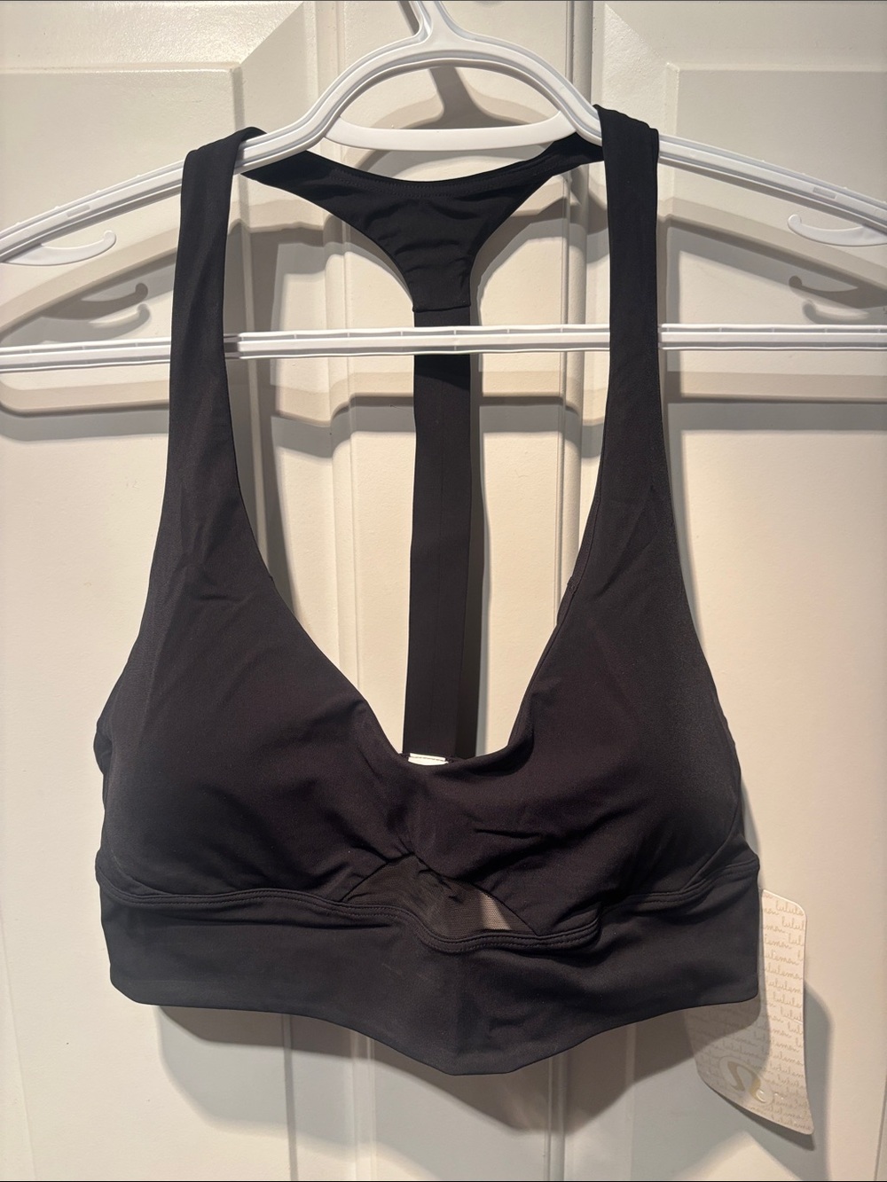 lululemon athletica Rising Tides Black T-Back Bikini Top